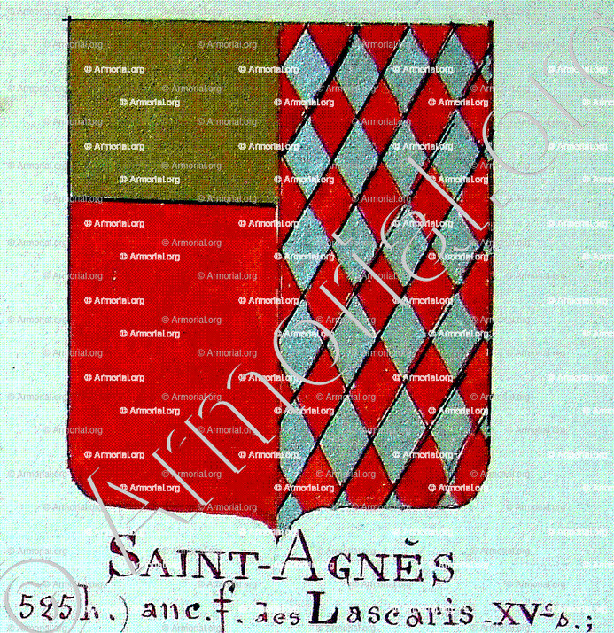 SAINT AGNES_Armorial Nice. (J. Casal, 1903) (Bibl. mun. de Nice)._France