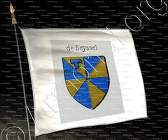 drapeau-SEYSSEL _Genève avant 1535._Suisse
