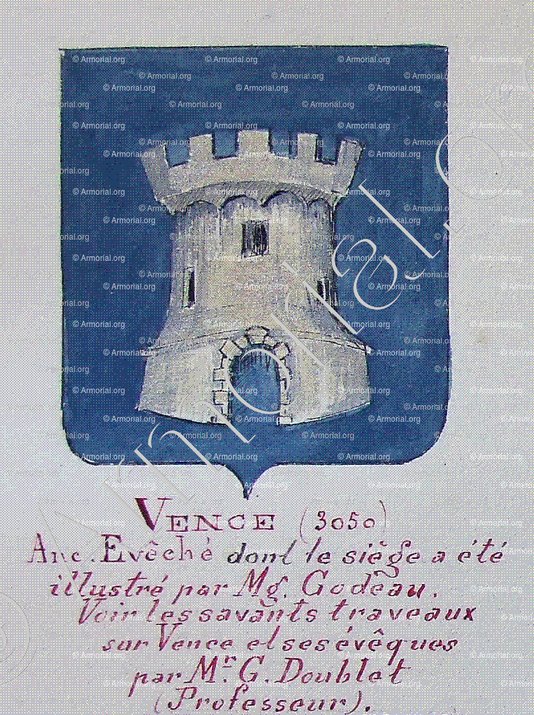 VENCE_Armorial Nice. (J. Casal, 1903) (Bibl. mun. de Nice)._France