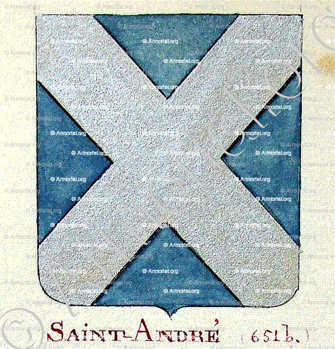 SAINT ANDRE_Armorial Nice. (J. Casal, 1903) (Bibl. mun. de Nice)._France