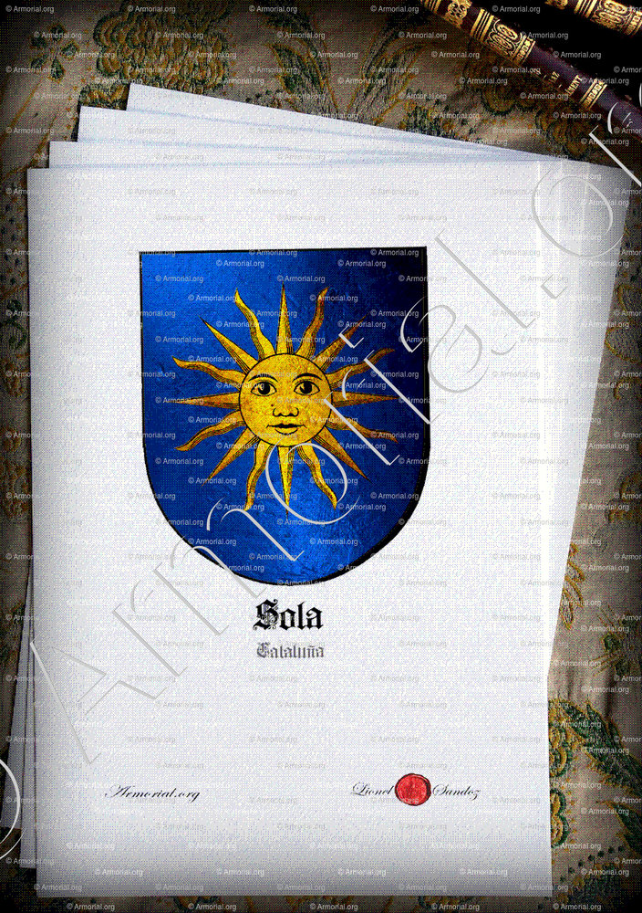 SOLA - Coat of arms, heraldry, etymology and origin ...