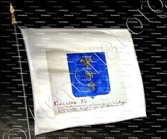 drapeau-SAINT CEZAIRE_Armorial Nice. (J. Casal, 1903) (Bibl. mun. de Nice)._France
