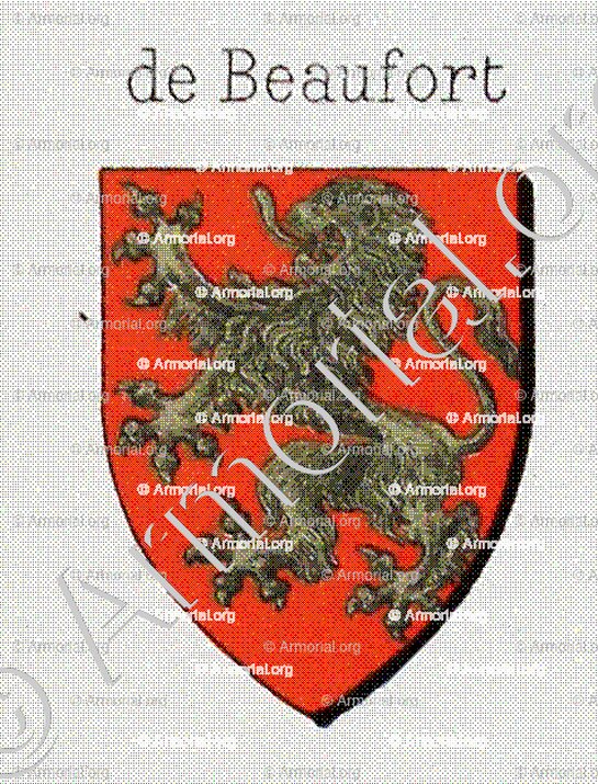 de BEAUFORT _Vidomnes de Genève_Suisse
