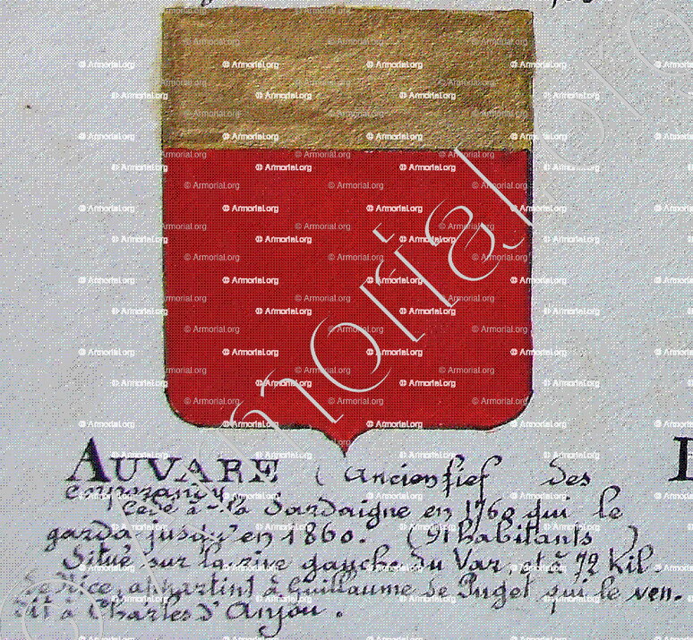 AUVARE_Armorial Nice. (J. Casal, 1902) (Bibl. mun. de Nice)_France (i)