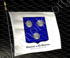 drapeau-CANONNE ou LE CANOINE_Flandre (anoblie en 1505)._France ()
