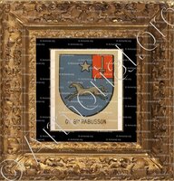 cadre-ancien-or-Général Baron RABUSSON_Bourbonnais_France