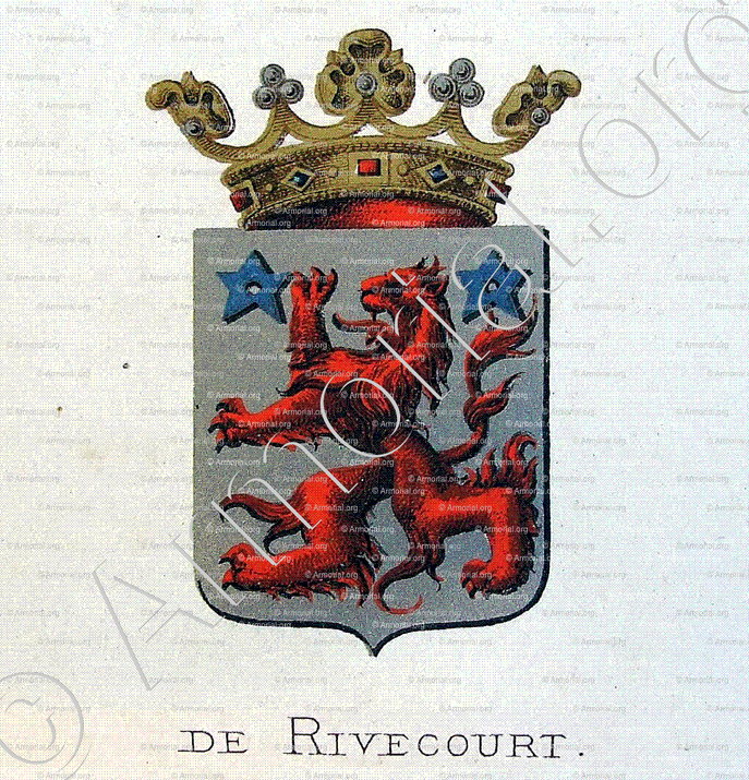 de RIVECOURT_Wapenboek van den Nederlandschen Adel door J.B.Rietstap 1883 1887_Nederland