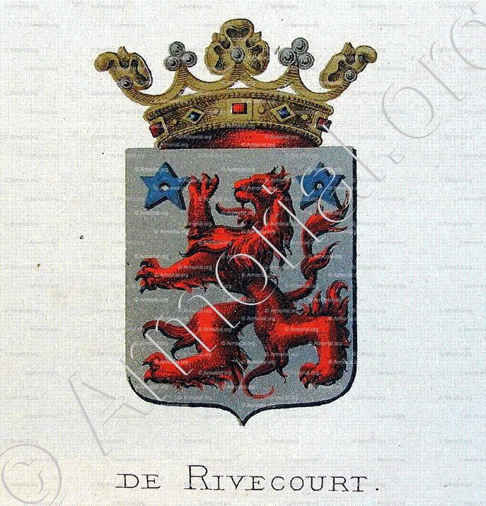 de RIVECOURT_Wapenboek van den Nederlandschen Adel door J.B.Rietstap 1883 1887_Nederland