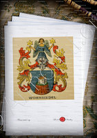 velin-d-Arches-WOHNSIEDEL_Wappenbuch der Stadt Basel . B.Meyer Knaus 1880_Schweiz 