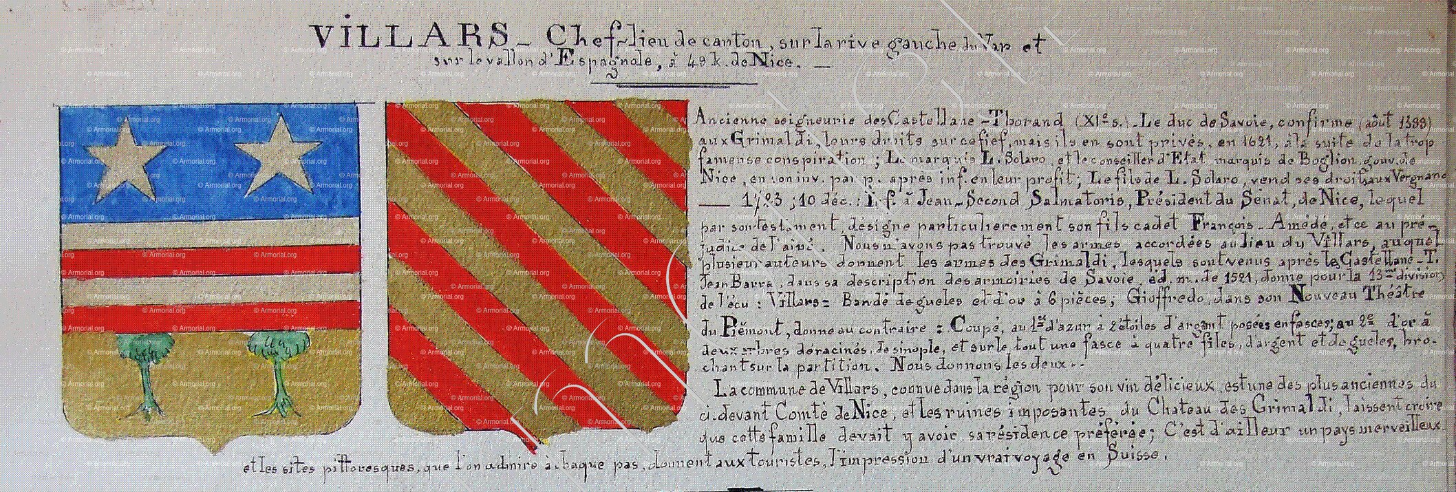 VILLARS_Armorial Nice. (J. Casal, 1903) (Bibl. mun. de Nice)_France (iii)