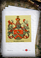 velin-d-Arches-WURSTISEN_Wappenbuch der Stadt Basel . B.Meyer Knaus 1880_Schweiz 