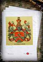 velin-d-Arches-WURSTISEN_Wappenbuch der Stadt Basel . B.Meyer Knaus 1880_Schweiz 