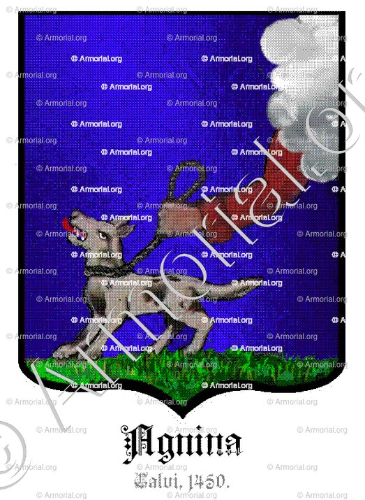 AGNINA_Calvi, 1450. Corse._France