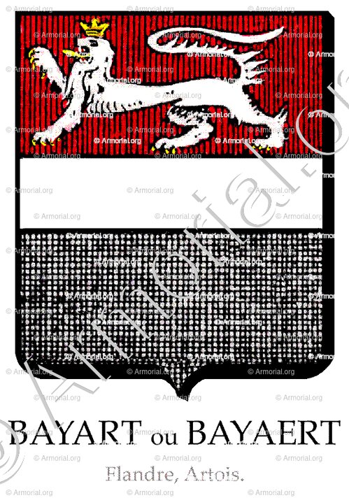 BAYART ou BAYAERT_Flandre française, Artois._France