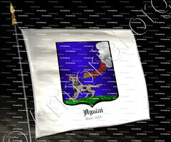 drapeau-AGNINI_Calvi, 1450. Corse._France