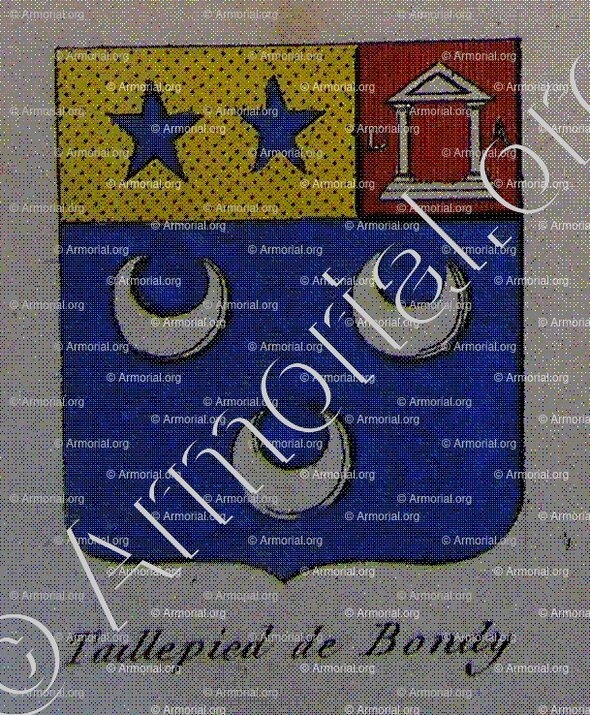 TAILLEPIED DE BONDY_Noblesse d'Empire._France