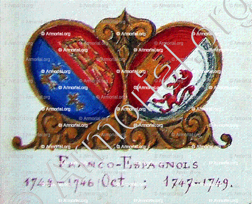 FRANCO ESPAGNOLS_Armorial Nice. (J. Casal, 1903) (Bibl. mun. de Nice)_France