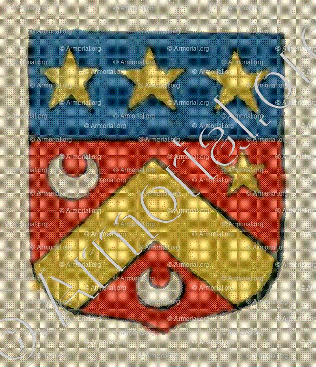 des TOUCHES (Alsace)_Blason enregistré sous le règne de Louis XIV_France