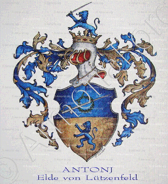 ANTONJ_Österreich. Antonj von Lützenfeld (Armorial Daniel Sandoz, 1996)_Österreich