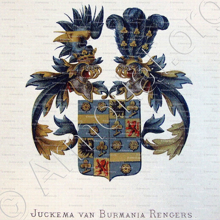 JUCKEMA van BURMANIA RENGERS_Wapenboek van den Nederlandschen Adel door J.B.Rietstap 1883 1887_Nederland