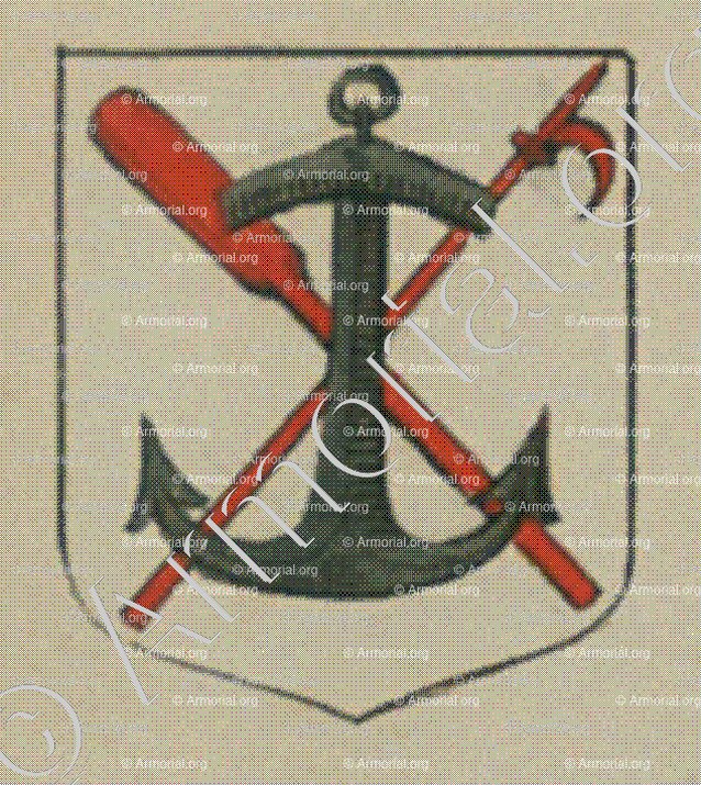 La Communauté des Bateliers de la ville de Fort Louis du Rhin (Alsace)_Blason enregistré sous le règne de Louis XIV_France 