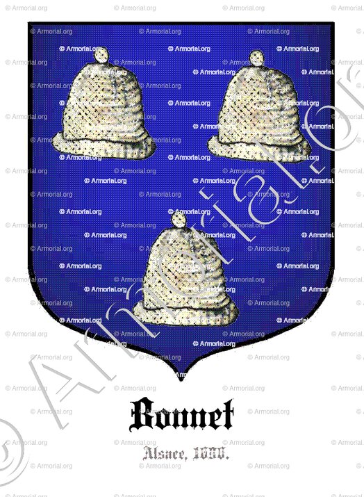 BONNET_Alsace, 1696._France