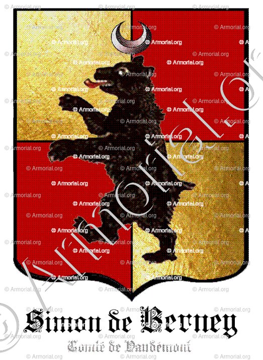 SIMON de BERNEY_Comté de Vaudémont. Lorraine._France