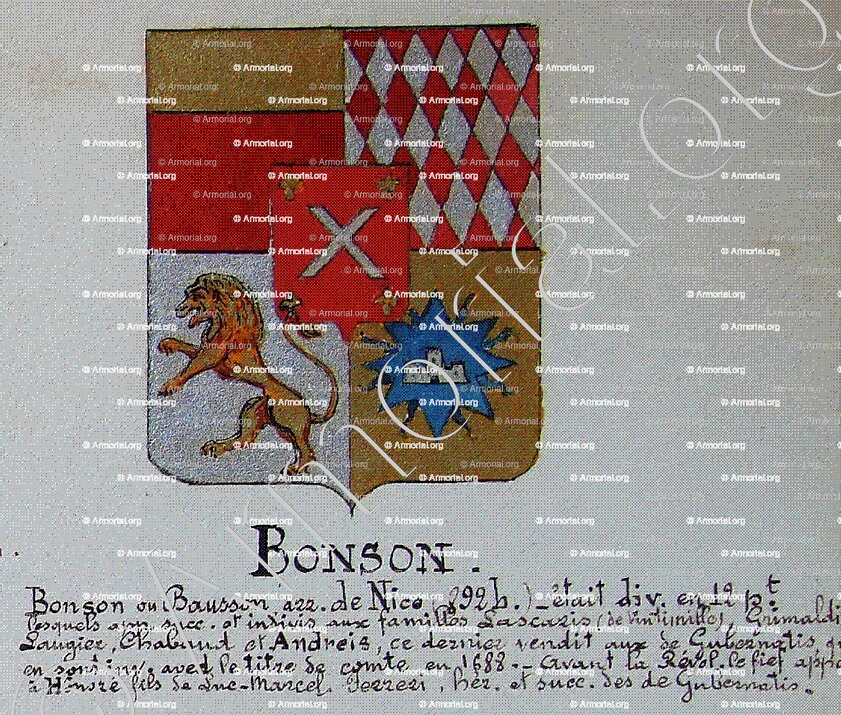 BAUSSON_Armorial Nice. (J. Casal, 1902) (Bibl. mun. de Nice)_France (i)