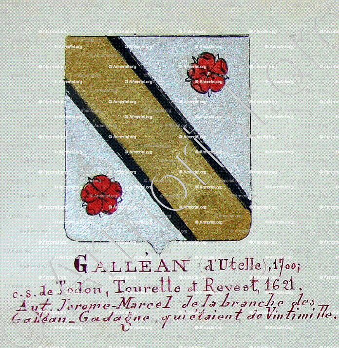 GALLEAN-GADAGNE_Armorial Nice. (J. Casal, 1903) (Bibl. mun. de Nice)_France (1)