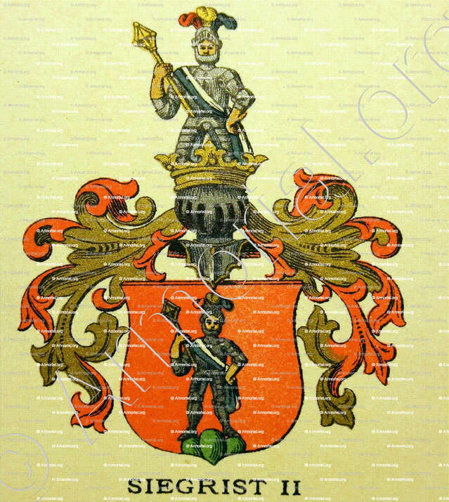 SIEGRIST - Armorial de la ville de Bâle. B.Meyer Knaus 1880 - Schweiz. Suisse. Svizzera. (ii)