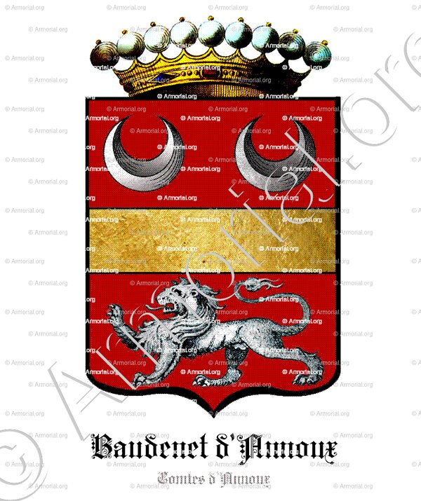 BAUDENET d'ANNOUX_Comtes d'Annoux_France ()
