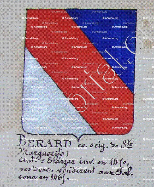 BERARD Seigneur de Sainte Marguerite_Armorial Nice. (J. Casal, 1902) (Bibl. mun. de Nice)_France (i)