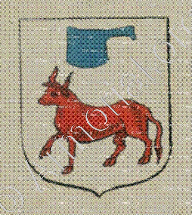 La Communauté des Bouchers de la ville du Fort-Louis du Rhin (Alsace)_Blason enregistré sous le règne de Louis XIV_France 