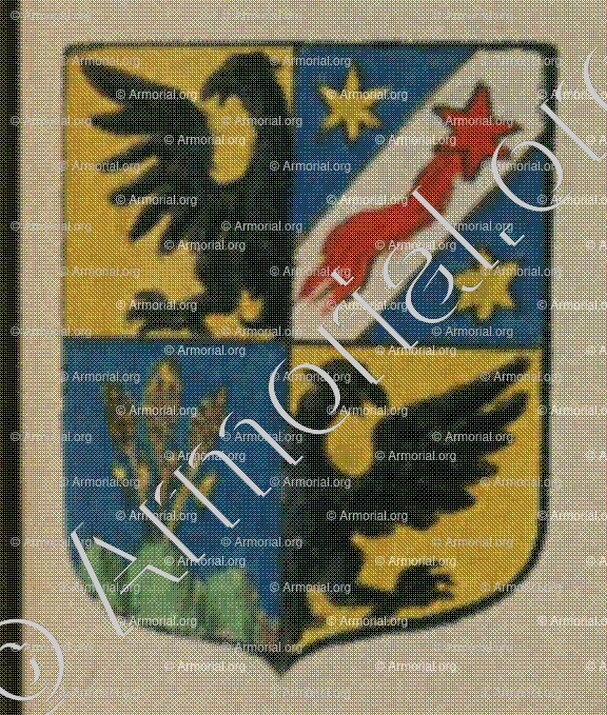 d'ICHTRAZHEIM (Alsace)_Blason enregistré sous le règne de Louis XIV_France