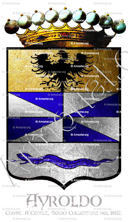 AYROLDO_Sicilia.  Cefalù, regio collectore nel 1682. Conte._Italia