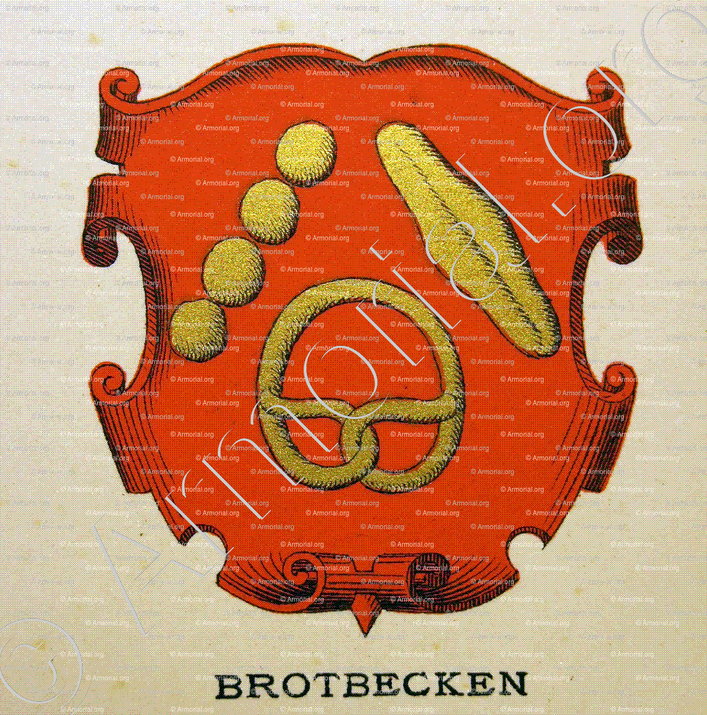 ZUNFT der BROTBECKEN_Wappenbuch der Stadt Basel . B.Meyer Knaus 1880_Schweiz 