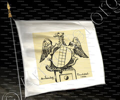 drapeau-de SANDOZ_Neuchâtel, 1756._Suisse ()