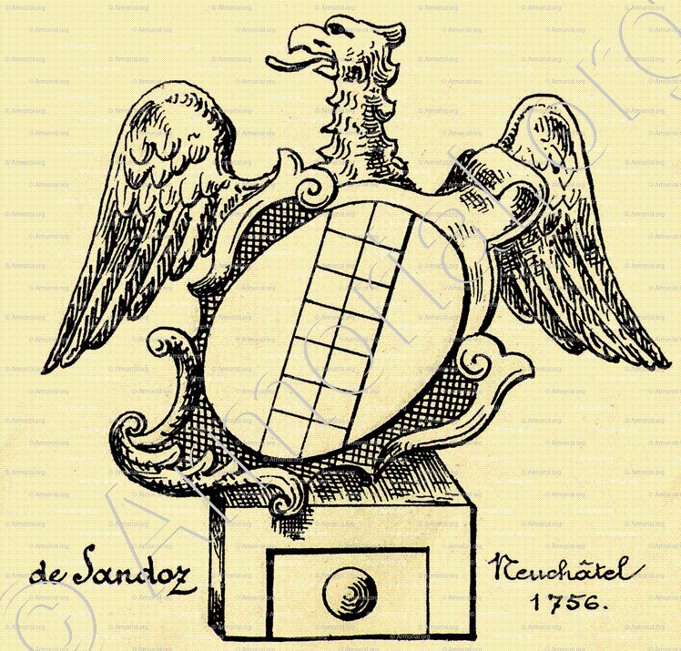 de SANDOZ_Neuchâtel, 1756._Suisse ()