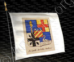 drapeau-De LAVILLE de VILLA STELLONE__Torino 1775, Toulouse 1848._Italia, France
