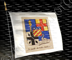 drapeau-De LAVILLE de VILLA STELLONE__Torino 1775, Toulouse 1848._Italia, France