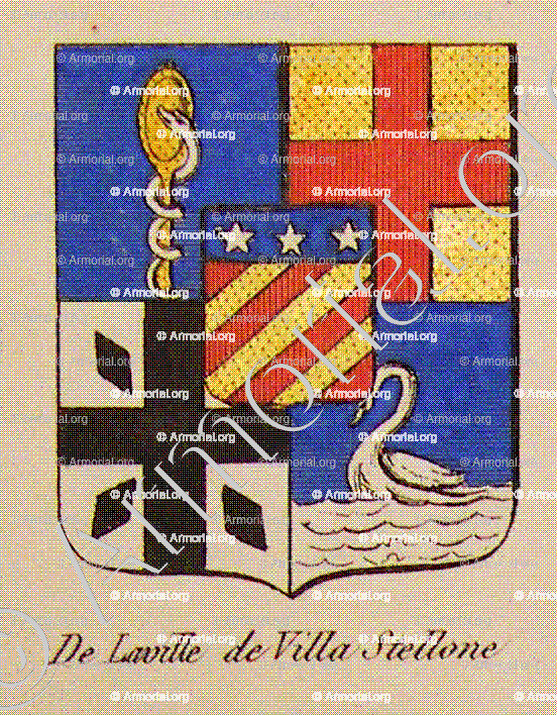 De LAVILLE de VILLA STELLONE__Torino 1775, Toulouse 1848._Italia, France