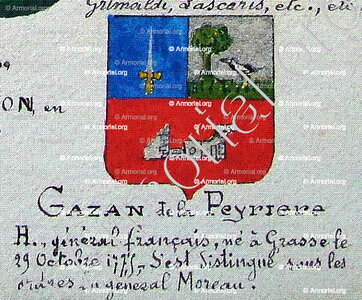 GAZAN de la PEYRIERE