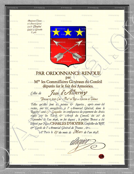 d’ALBERNY _Dauphiné_France