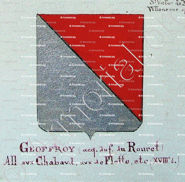 GEOFFROY (du Rouret)_Armorial Nice. (J. Casal, 1903) (Bibl. mun. de Nice)_France (1)