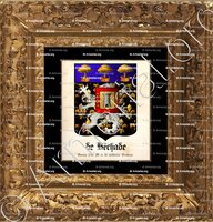 cadre-ancien-or-de BÉCHADE_Baron, 1746, M. ét. de noblesse. Brabant._Belgique