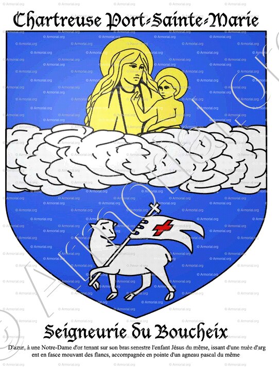 CHARTREUSE PORT-SAINTE-MARIE_Seigneurie du Boucheix_Armes