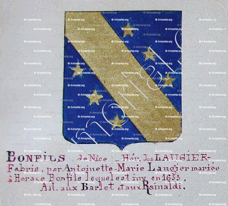 BONFILS_Armorial Nice. (J. Casal, 1902) (Bibl. mun. de Nice)_France (i)