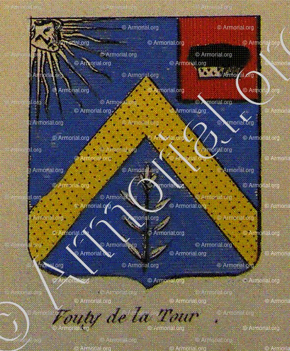VOUTY DE LA TOUR_Noblesse d'Empire._France