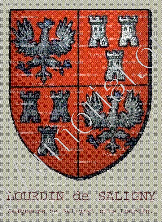 LOURDIN de SALIGNY_Seigneurs de Saligny, dits Lourdin. Bourbonnais._France