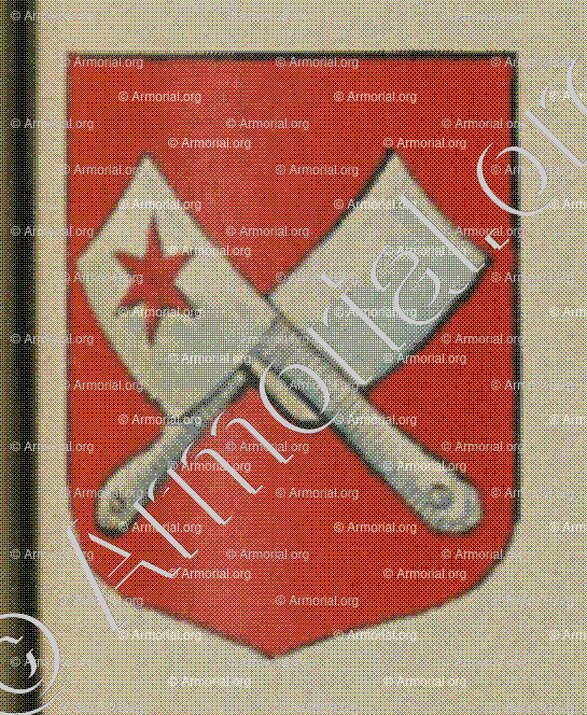 La Communauté des Briquiers et Tuilliers de la ville de Colmar (Alsace)_Blason enregistré sous le règne de Louis XIV_France 